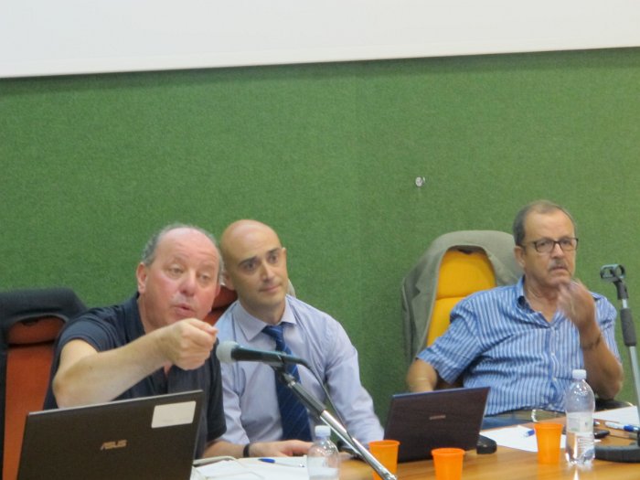 (4) I RELATORI DEL CORSO GIORGIO GERMANI - ANDREA PALA E IL VICE PRESIDENTE NAZIONALE VICARIO CARLO MURA